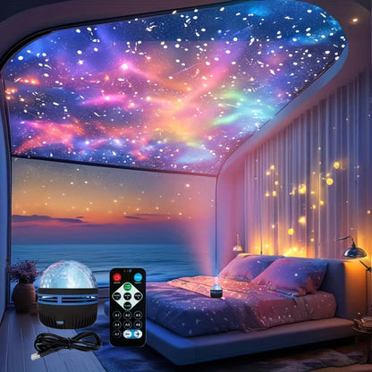 Water Ripple Projection Lamp 3D Dynamic Wave Atmosphere Light – USB Powered, Remote Control, Color Changing Romantic Ambient Night Light for Bedroom, Home Theater, Wedding & Meditation