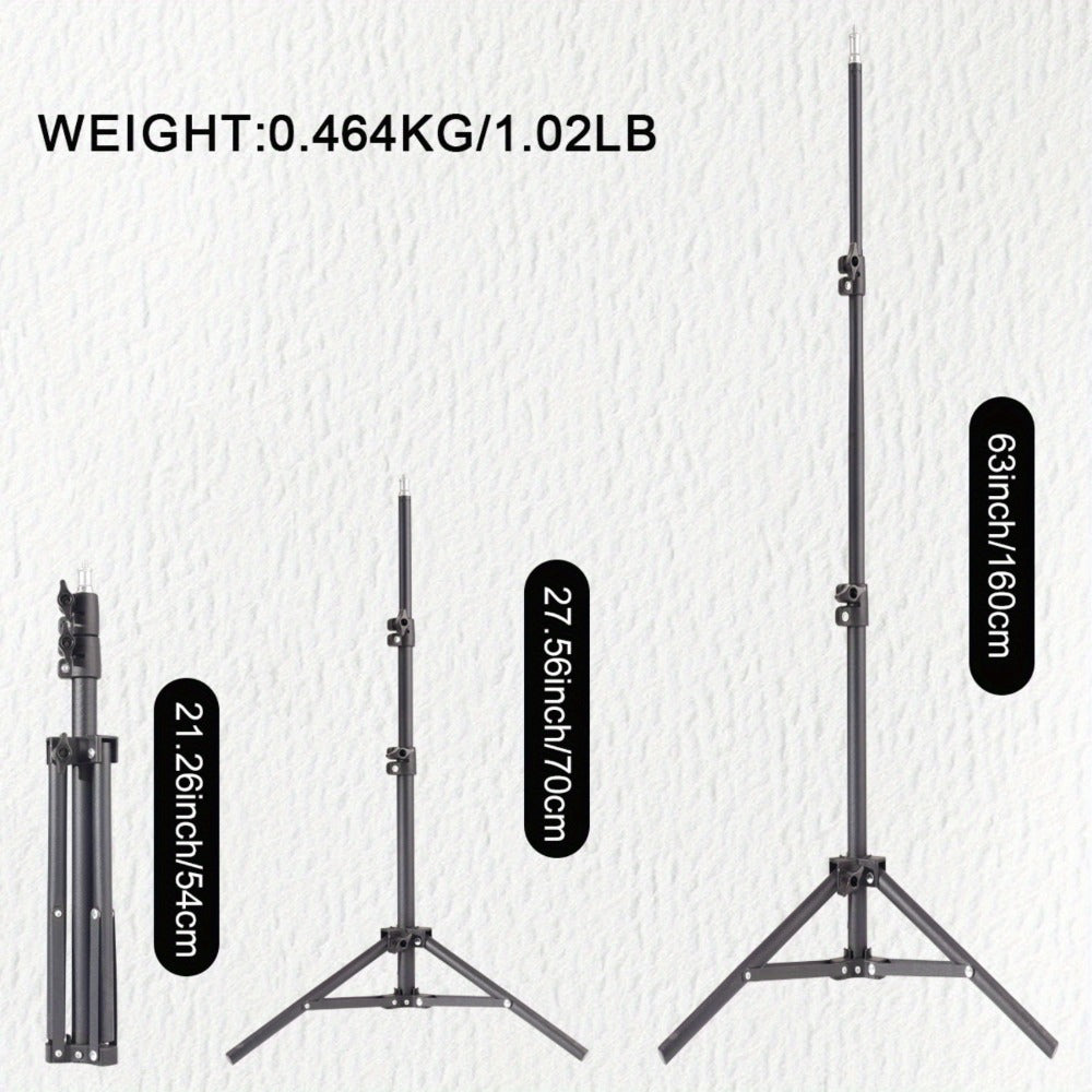 63-Inch Floor Phone Tripod with Two Checkout Models, Adjustable Holder and Optional Gooseneck Arm