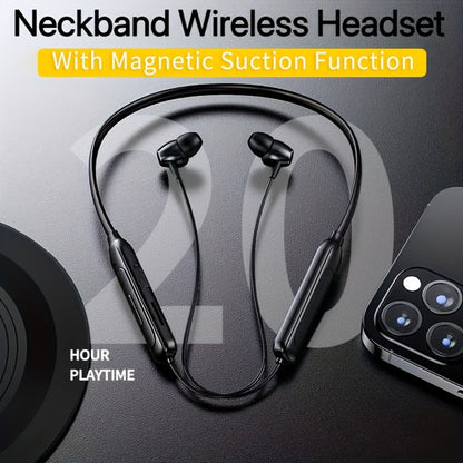 Neckband Magnetic Wireless Earbuds 20H Playtime 230mAh In-Ear Noise Canceling Sports for Bedside Audio, Alarms and Room Entertainment