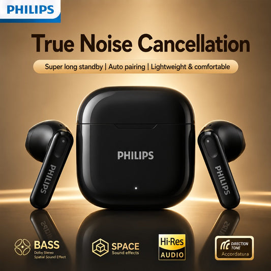Mini Sport Wireless Earbuds Noise Canceling Stereo Bluetooth Headphones Comfortable Fit for Android iOS Running Gym Commuting Hands-Free Calls