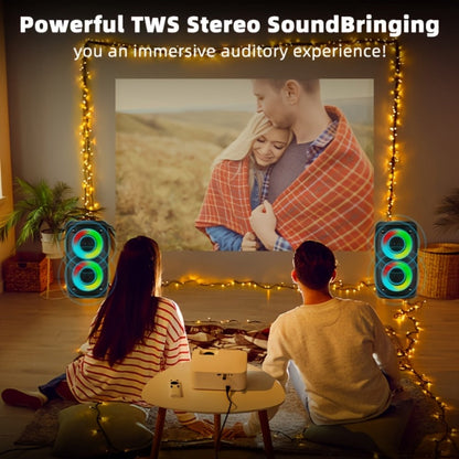Wireless Bluetooth Speaker with Color LED Lights, MOKiN KTS-1265 Portable Party Speaker, Bass Boost