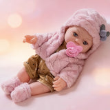 Pink plush clothing + doll