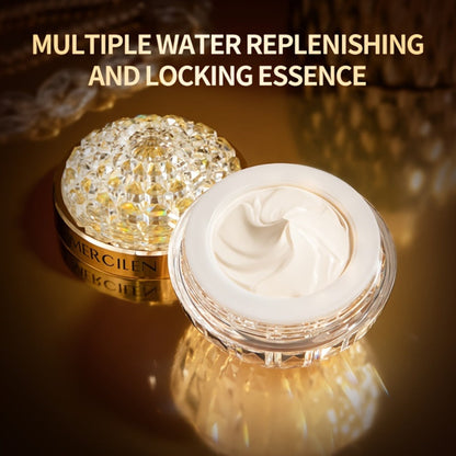Face Cream Cordyceps Niacinamide Formula in an Alcohol-Free Golden Jar for Morning and Evening Use