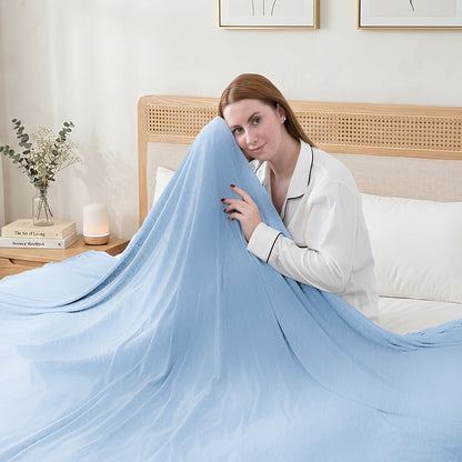 Patterned Double-Sided Summer Blanket with 69 Tie-Dye, Solid, Star and Snowflake Size Options