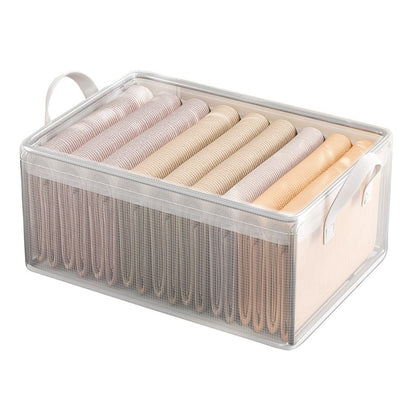 Storage Boxes Waterproof Steel Frame 26L Collapsible Fabric Bins for Clothing Household Sundries Closet Bedroom Organization Space Saving Home Storage Containers with Lid
