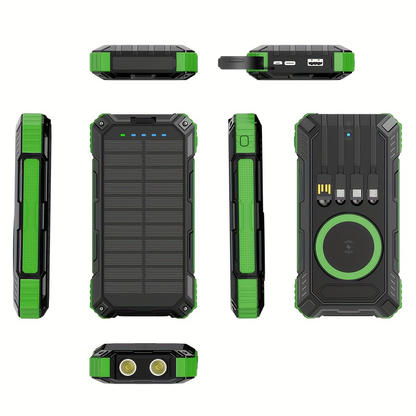 Solar Charger Power Bank 49880mAh Portable Solar Panel Battery Pack Dual USB LED Flashlight for an Everyday Personal Care Routine