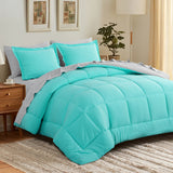 Turquoise And Light Grey