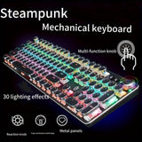 Colorful black keyboard
