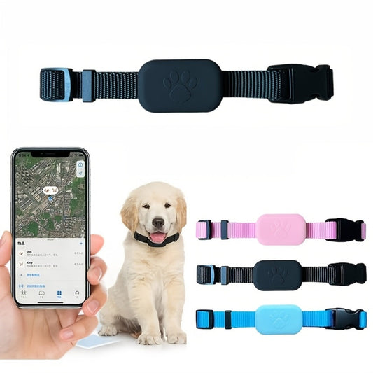 Pet GPS Tracking Collar Dual-System Smart Positioning – Anti-Lost Adjustable Collar Tracker for Cats Dogs & Puppies, Real-Time Location, Lightweight & Durable Design