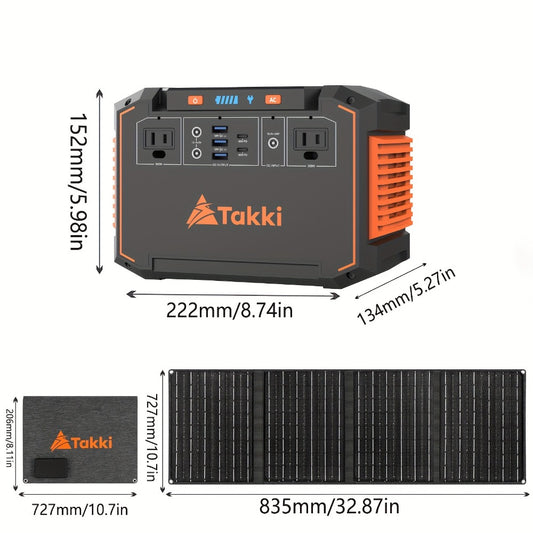 Portable Solar Generator Power Station 350W – 88.8Wh / 111Wh / 240Wh LiFePO4 Battery with AC DC USB Ports for Camping, RV, Emergency & Home Backup