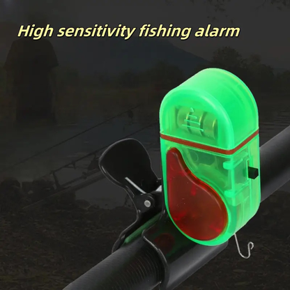 Four-Piece Fishing Bite Alarm Set with Sound Alert and LED Indicator for Day or Night Angling
