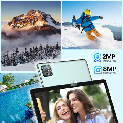Android Tablet 10 or 11-Inch with Android 14, 8GB Total RAM, 128GB Internal Storage and 8000mAh Battery