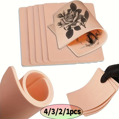 One-Millimetre Tattoo Practice Sheets in Pink or Yellow with Two-, Three- or Four-Piece Options