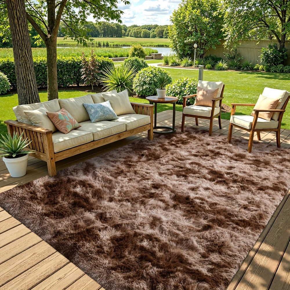 Fluffy Indoor Area Rug in Five Colors and Six Size Options for Living Room, Bedroom, Kitchen or Bathroom