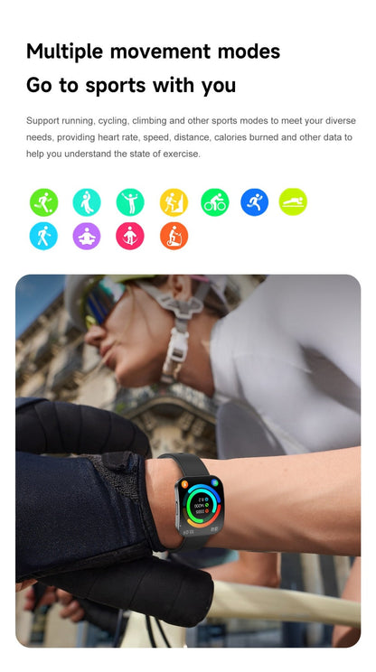 Curved Screen Smartwatch 1.85 Inch Full Touch Calling Messaging Music Camera Control Fitness Tracker Heart Rate Sleep Multiple Sport Modes Android iPhone Compatible Women Men Outdoor Lighting Version Black Pink