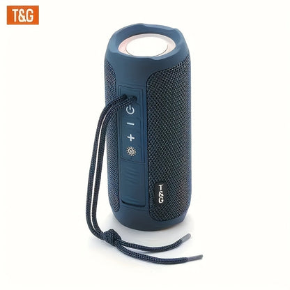 TG227 Portable Bluetooth Speaker with LED Breathing Light, TWS Stereo Sound, USB-C Rechargeable, Wireless Speaker for Outdoor Camping