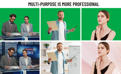 Green Screen Backdrop and Stand Kit with Crossbar, Two Tripods, Four Clamps and Exact 8.5 by 10 Foot Option