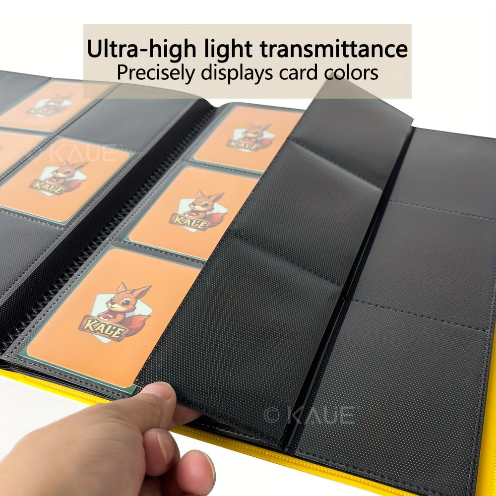 360-Pocket Side-Loading Trading Card Binder with 20 Double-Sided Pages in Seven Cover Colors for Adult Collectors