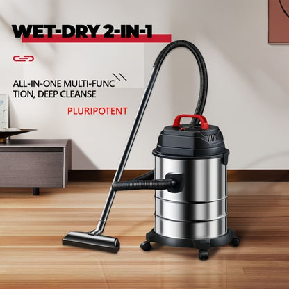 Wet Dry Vacuum Cleaner High-Power Bucket Type 5.28 to 6.6 Gallon Super Suction for Car and Home Dual-Use Cartridge Filter 40dB Quiet Motor Large Capacity Upgraded Deluxe Edition with Accessories