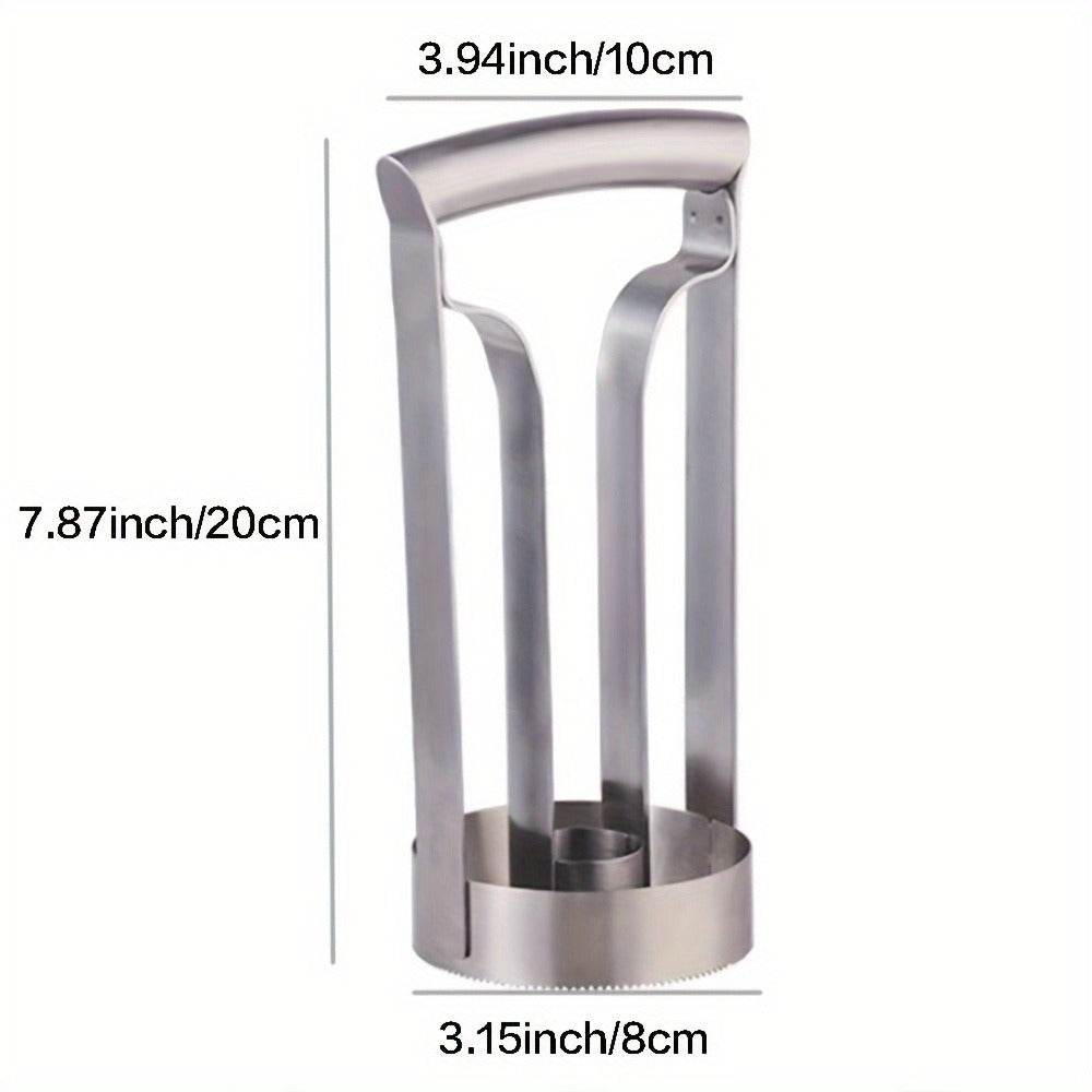 Pineapple Corer and Slicer with Twin-Grip Frame in 1-Piece or 2-Piece Quantity Options for Kitchen Prep