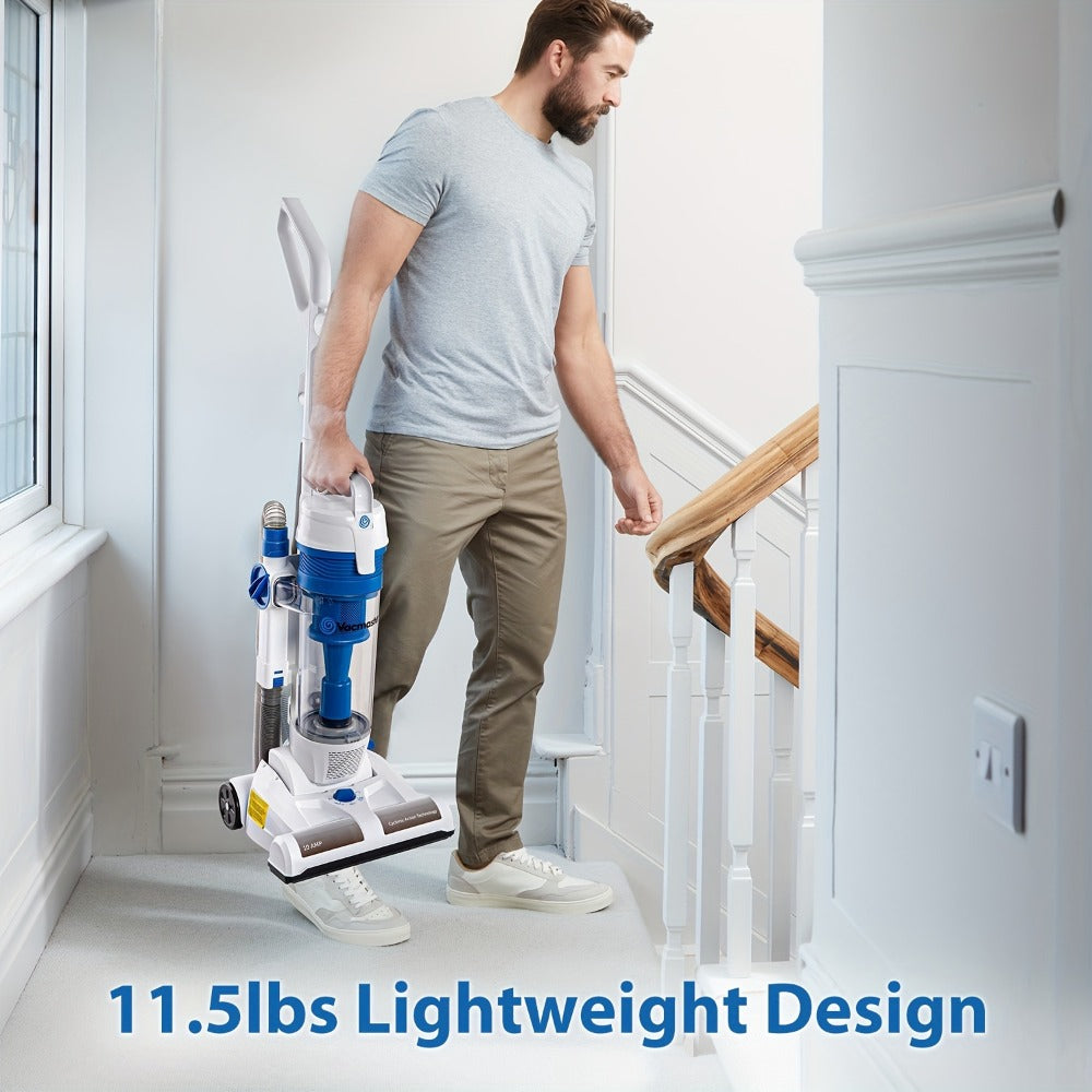 Vacmaster UC0101 Bagless Upright Vacuum Cleaner with 13-Inch Cleaning Path, 20-Foot Cord and Hand Tools
