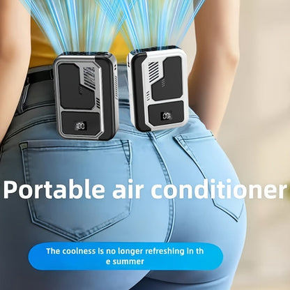 Portable Fan 3000mAh Three-Speed Desk, Neck and Waist Model with USB Charging and Three Color Options