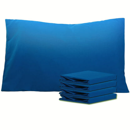 Four-Pack Queen Pillowcase Set in 32 Solid Colors with 20 x 30-Inch Size and Envelope Closure