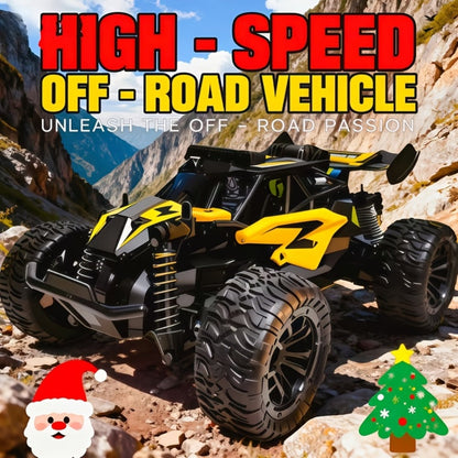 High-Speed RC Off-Road Car 30KM/H – 2.4GHz Remote Control Truck with Alloy Construction, All-Terrain 4WD Vehicle for Kids & Adults, Birthday Gift for Boys, Available in Red & Yellow