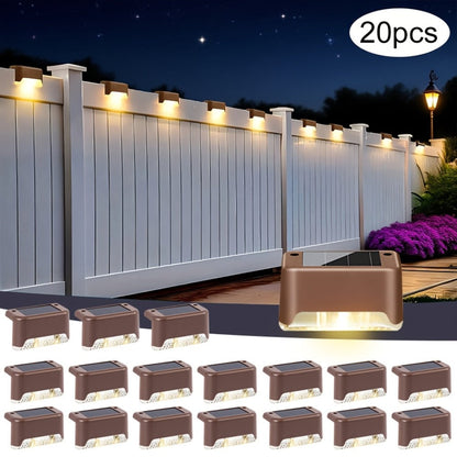Solar Deck Lights Outdoor 20/30 Pack White LED Step Lights for Stairs Fence Patio Garden Pathway for Garden, Pathway and Patio Lighting