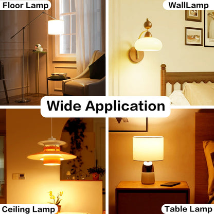 A19 LED Light Bulbs, 9W E26 12-Pack with 800-Lumen Marking in 2700K, 3000K, 4000K or 5000K