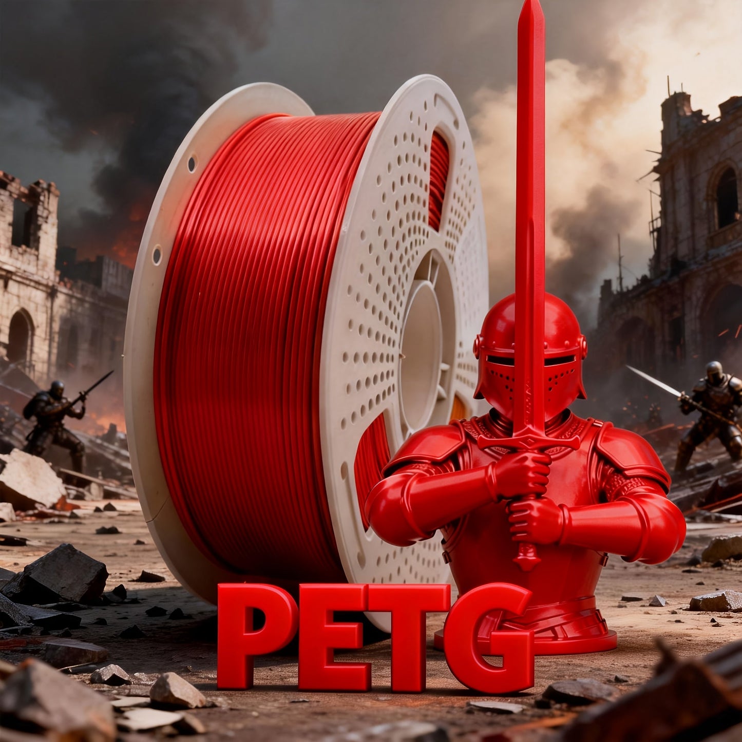 3D Printer Filament PETG 1.75mm 1kg Vacuum-Packed Spool with Nine Color and Finish Options