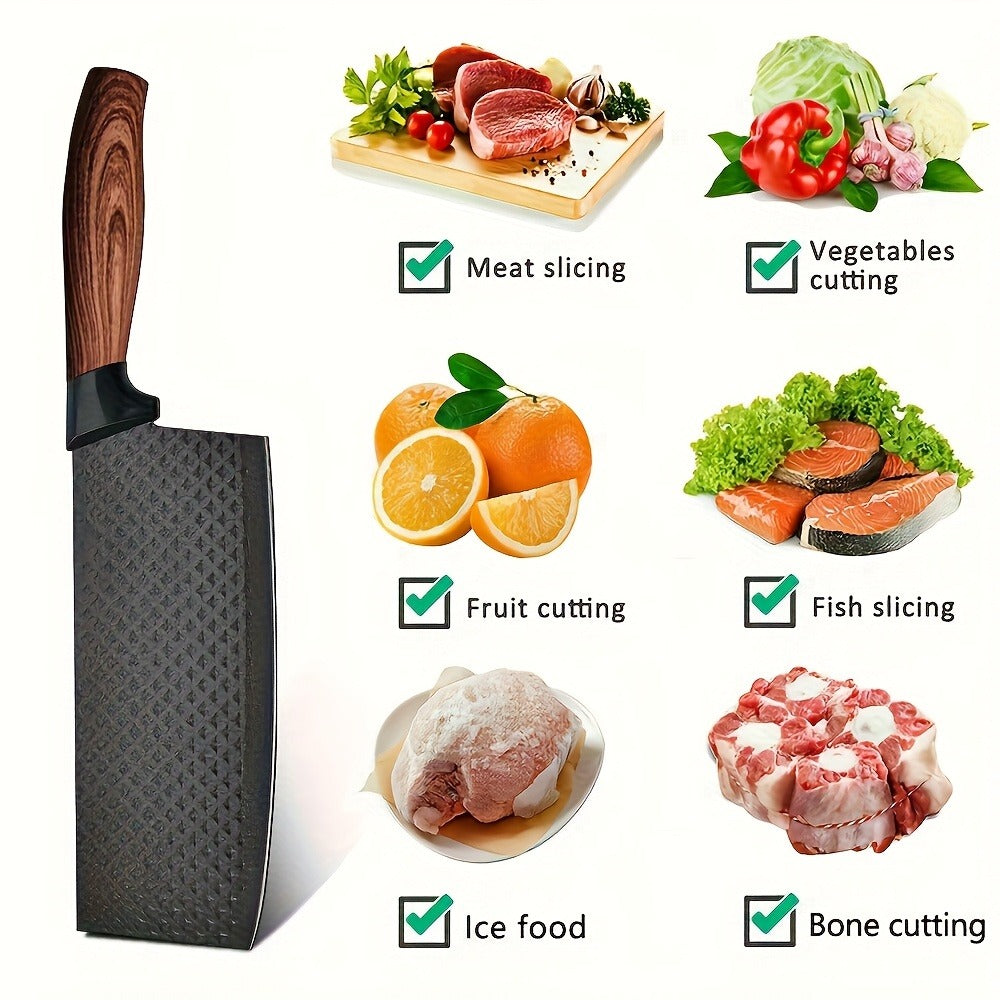 Kitchen Knife Set 6- or 7-Piece High-Carbon Stainless Steel with Wood Handles, Shears and Peeler