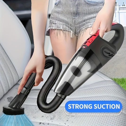 Handheld Vacuum Cleaner with USB Charging, Aluminum Fan Blade, Accessory Set and Black Finish