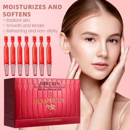 Face Serum Mercilen Red Ginseng 6-Peptide Collagen Ampoule Box with 30 Individually Packed Portions