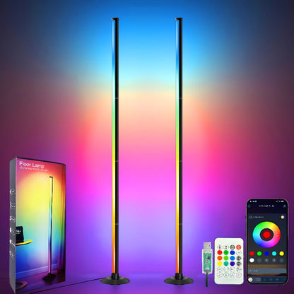 Smart LED Floor Lamp Modern Minimalist for an Everyday Personal Care Routine, with the Listed Configuration
