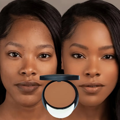 Matte Setting Powder Palette Waterproof Sweat-Proof Buildable Coverage with Squalane Formula — Brightening Contouring Face Powder for All Skin Tones Long Lasting