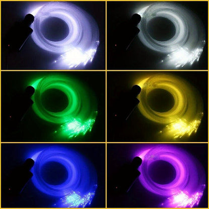 Fiber Optic Star Ceiling Light Kit 1000pcs, 0.5mm x 78.74" RGBW Car Roof Headliner Starlight Kit with App & 24-Key Remote Control, Color Changing Twinkle Lights for Car Interior Home Theater Bedroom