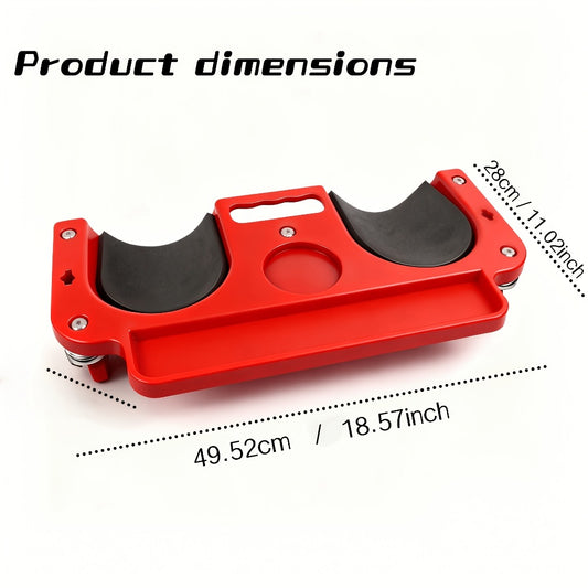 Rolling Knee Creeper Pad with Built-In Tool Tray – ABS High-Impact Frame, Cushioned Kneeling Pad for Car Repairs, Carpentry & Flooring, 11 Color Options