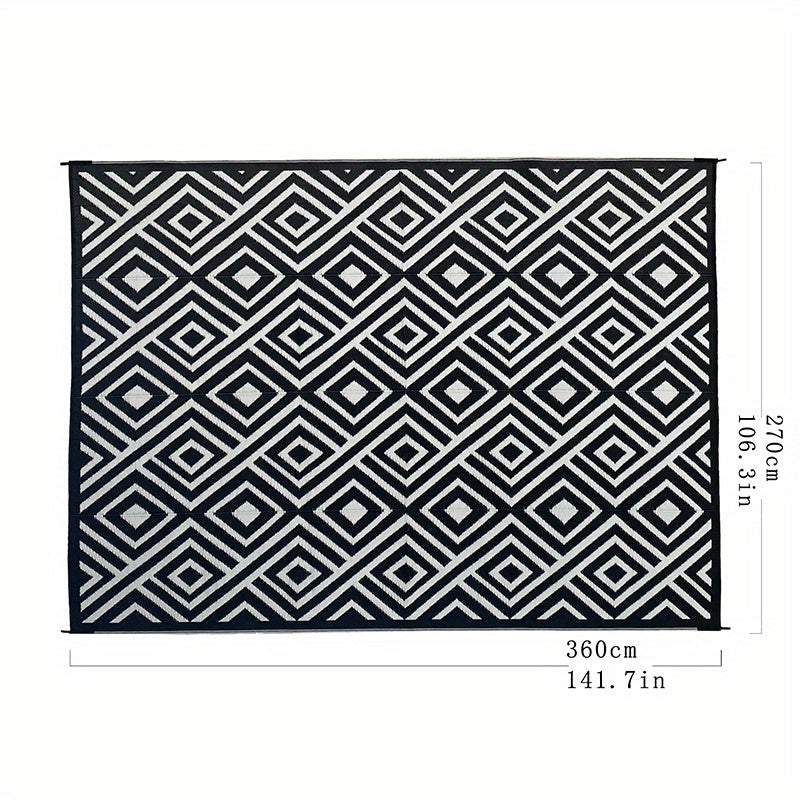 Outdoor Mat | Reversible Foldable Polypropylene RV Camping Patio Large