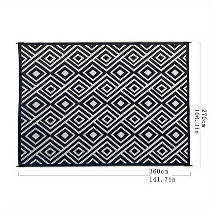 Outdoor Mat | Reversible Foldable Polypropylene RV Camping Patio Large