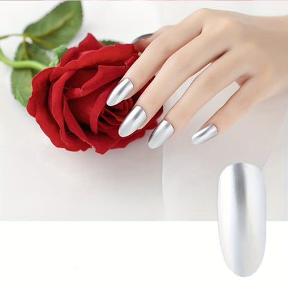 Gel Nail Polish Liner Set with 12 Mirror Chrome Colors and Built-In Thin Art Brushes for Detailed Nail Art