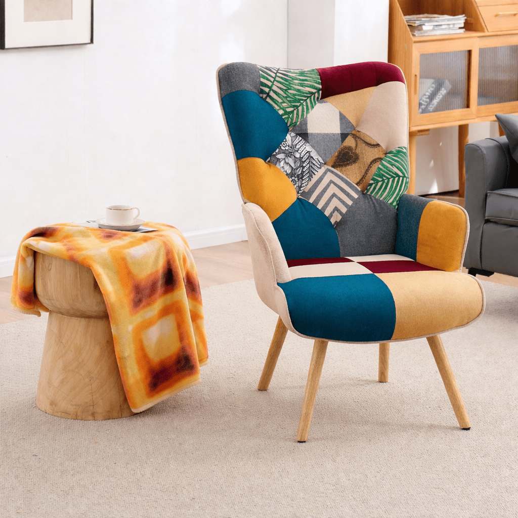 Accent Chair shown in the Colorful option