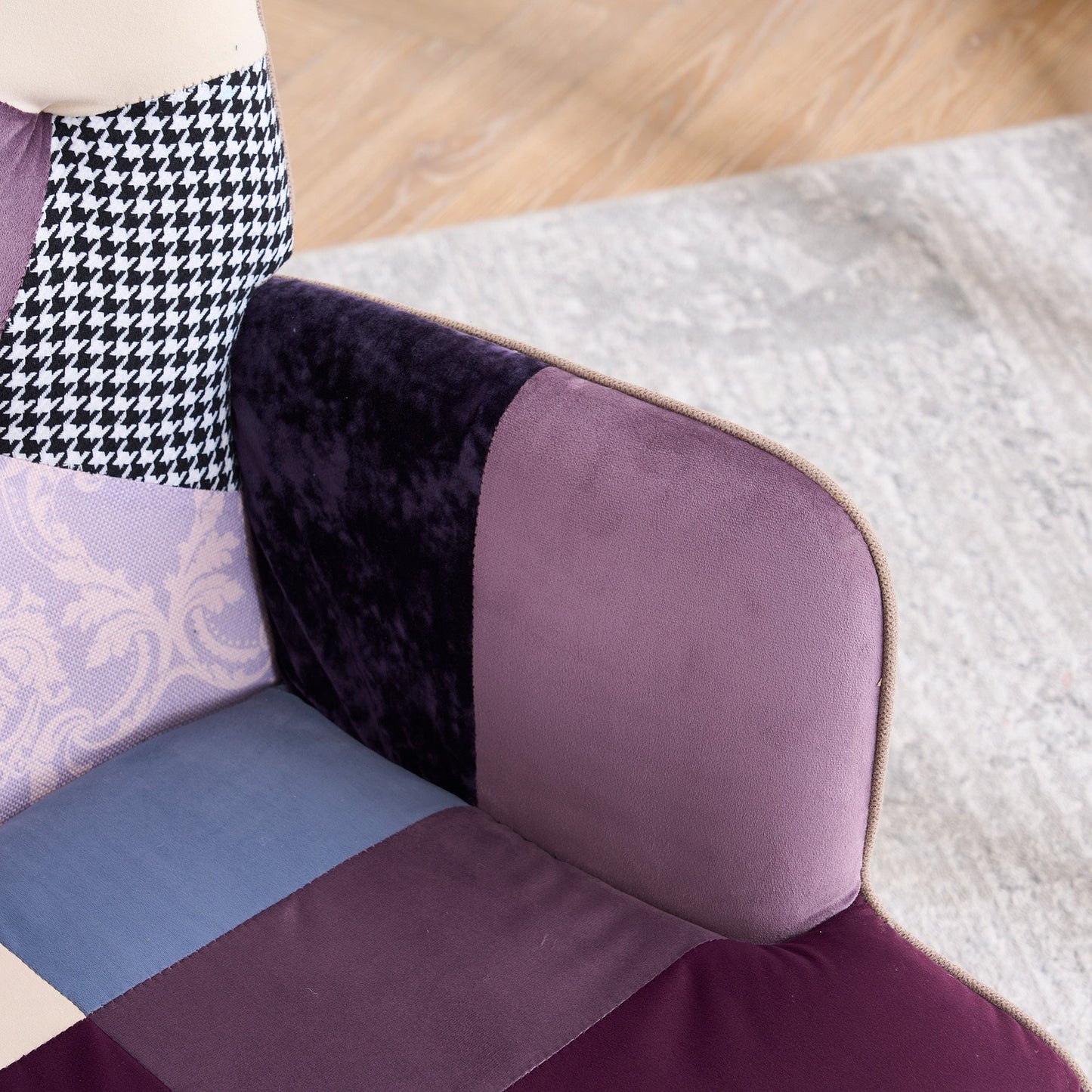 Accent Chair with High Back, Upholstered Lounge Chair for Living Room detail image - detail view 16
