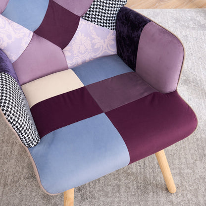 Accent Chair with High Back, Upholstered Lounge Chair for Living Room detail image - detail view 17