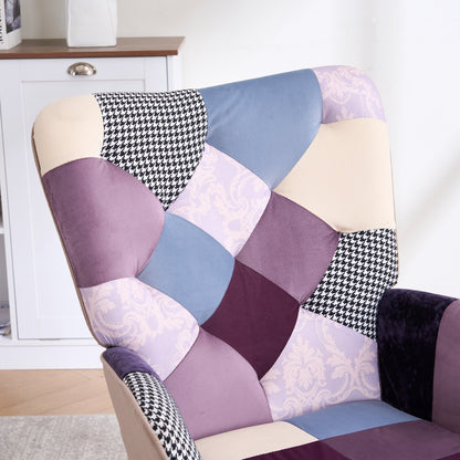 Accent Chair with High Back, Upholstered Lounge Chair for Living Room detail image - detail view 18