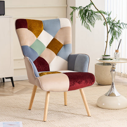 Accent Chair with High Back, Upholstered Lounge Chair for Living Room detail image - detail view 20