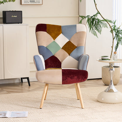 Accent Chair with High Back, Upholstered Lounge Chair for Living Room detail image - detail view 21