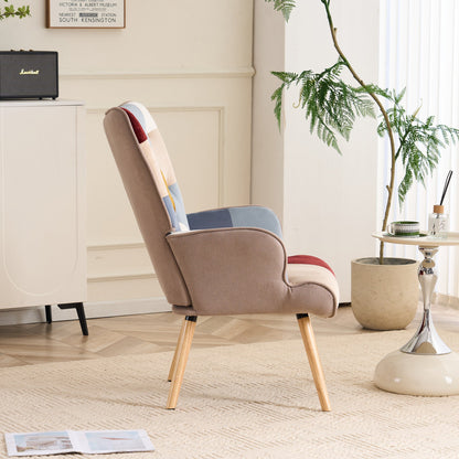 Accent Chair with High Back, Upholstered Lounge Chair for Living Room detail image - detail view 23
