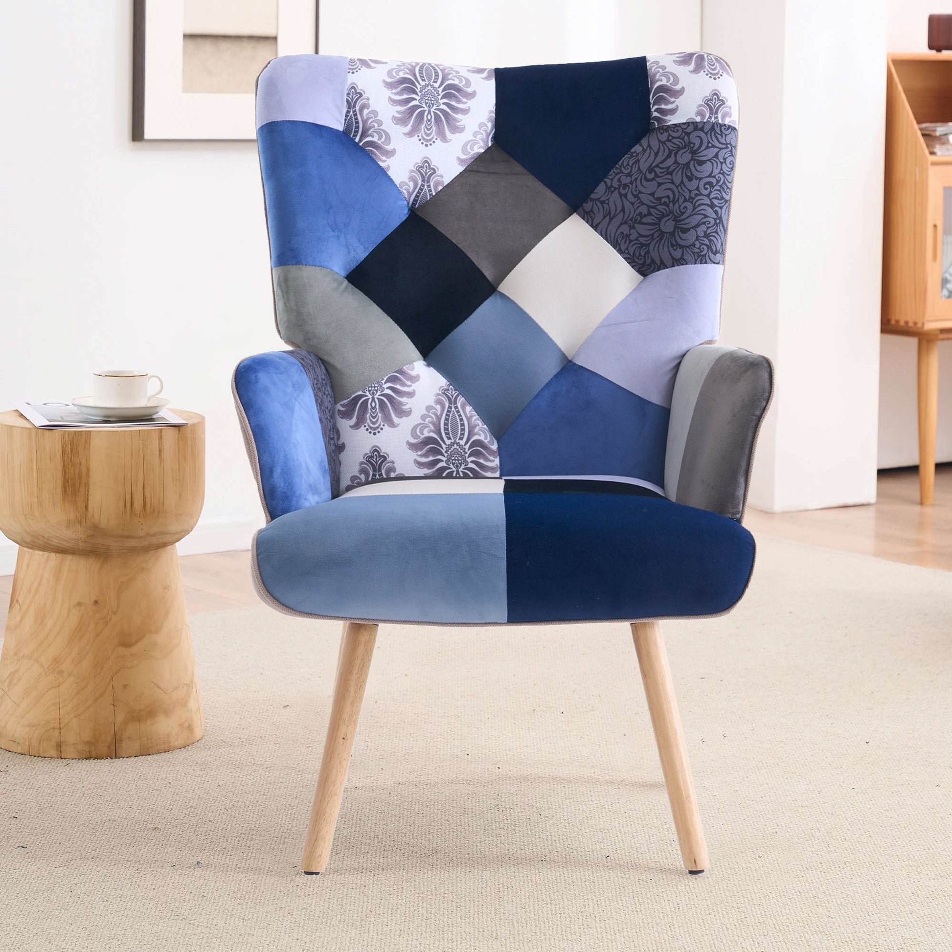 Accent Chair with High Back, Upholstered Lounge Chair for Living Room detail image - detail view 32
