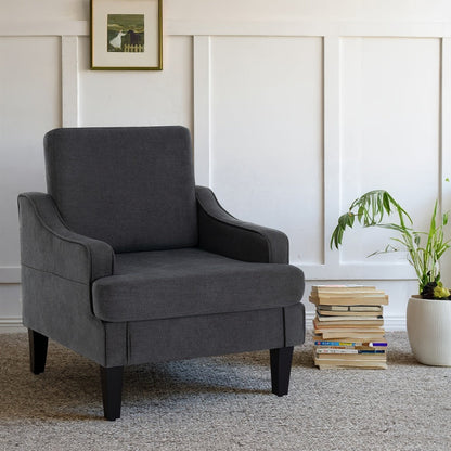 Accent Chair with Solid Wood Construction for Comfortable Everyday Seating in Living Room detail image - detail view 10
